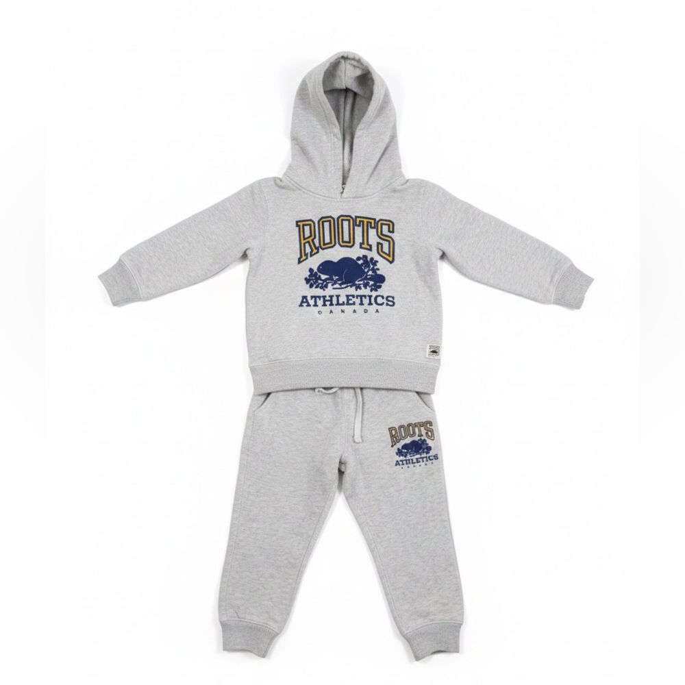 Roots Gray Kids Matching Set